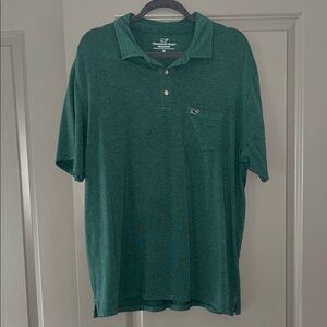 Vineyard Vines Men's Polo in Deep Green